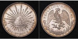 1 Песо Мексиканські Сполучені Штати (1867 - ) Срібло 