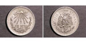 1 Песо Мексиканські Сполучені Штати (1867 - ) Срібло 