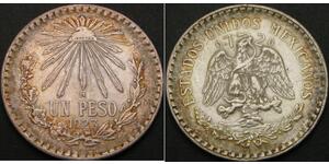 1 Песо Мексиканські Сполучені Штати (1867 - ) Срібло 