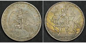1 Песо Мексиканські Сполучені Штати (1867 - ) Срібло 