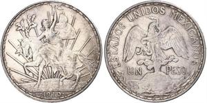 1 Песо Мексиканські Сполучені Штати (1867 - ) Срібло 