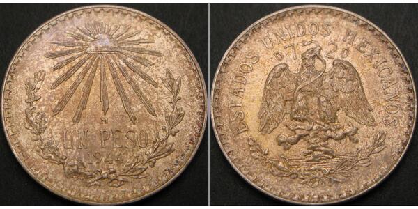 1 Песо Мексиканські Сполучені Штати (1867 - ) Срібло 