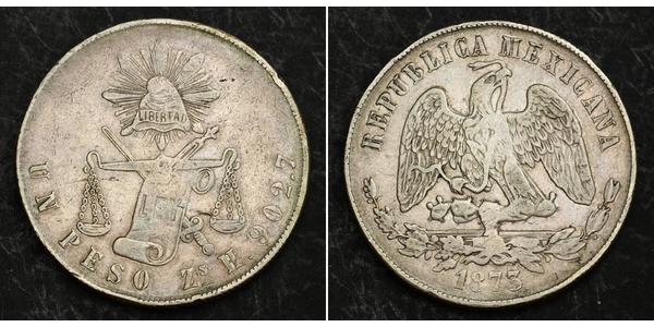 1 Песо Мексиканські Сполучені Штати (1867 - ) Срібло 