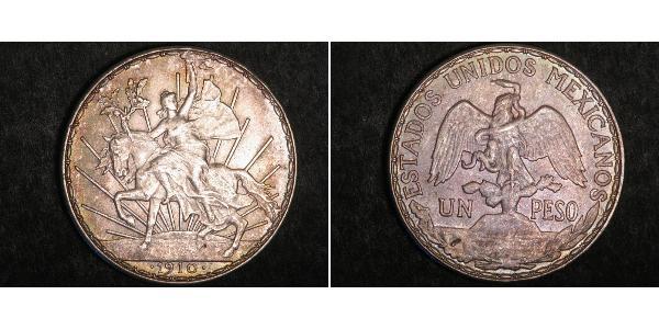 1 Песо Мексиканські Сполучені Штати (1867 - ) Срібло 