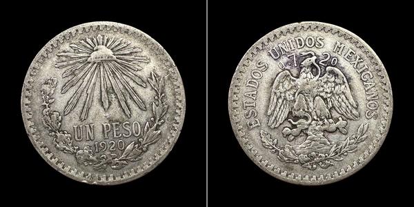 1 Песо Мексиканські Сполучені Штати (1867 - ) Срібло 
