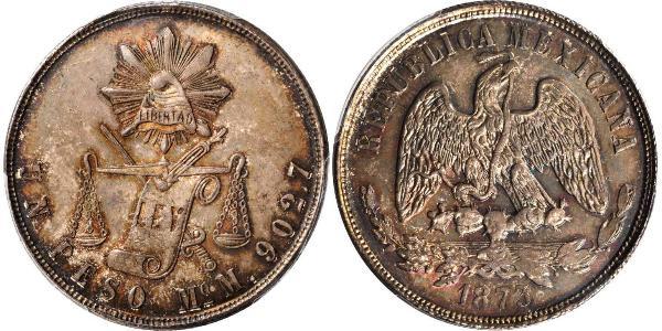 1 Песо Мексиканські Сполучені Штати (1867 - ) Срібло 