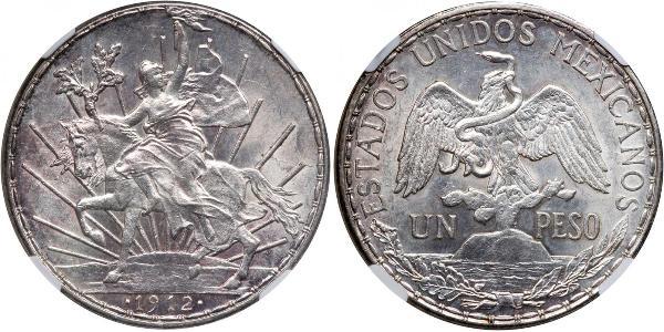 1 Песо Мексиканські Сполучені Штати (1867 - ) Срібло 