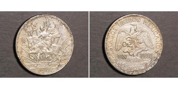 1 Песо Мексиканські Сполучені Штати (1867 - ) Срібло 