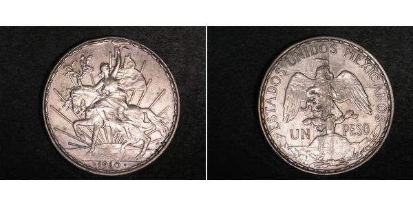 1 Песо Мексиканські Сполучені Штати (1867 - ) Срібло 