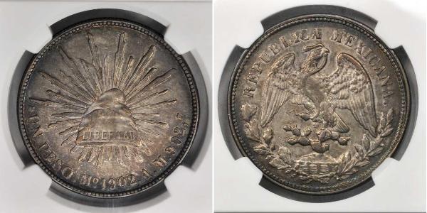 1 Песо Мексиканські Сполучені Штати (1867 - ) Срібло 
