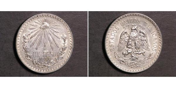 1 Песо Мексиканські Сполучені Штати (1867 - ) Срібло 
