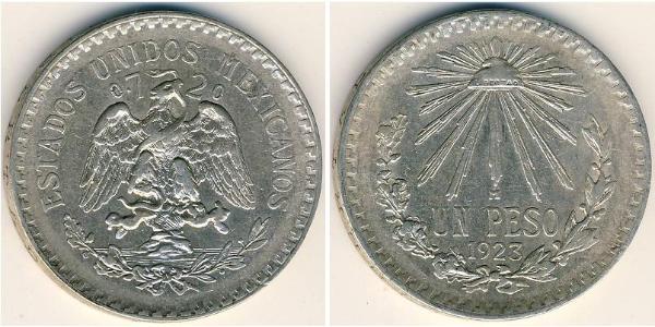 1 Песо Мексиканські Сполучені Штати (1867 - ) Срібло 