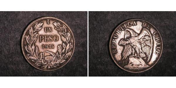 1 Песо Чилі Срібло 