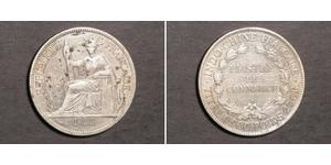 1 Пиастр Французский Индокитай (1887-1954) Серебро 