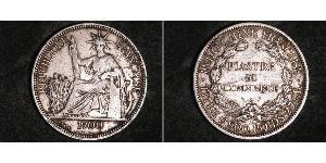 1 Пиастр Французский Индокитай (1887-1954) Серебро 
