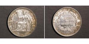 1 Пиастр Французский Индокитай (1887-1954) Серебро 