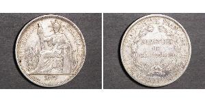 1 Пиастр Французский Индокитай (1887-1954) Серебро 