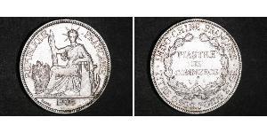 1 Пиастр Французский Индокитай (1887-1954) Серебро 