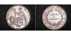 1 Пиастр Французский Индокитай (1887-1954) Серебро 