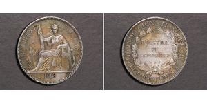 1 Пиастр Французский Индокитай (1887-1954) Серебро 