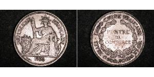 1 Пиастр Французский Индокитай (1887-1954) Серебро 