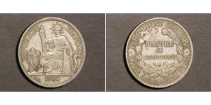 1 Пиастр Французский Индокитай (1887-1954) Серебро 