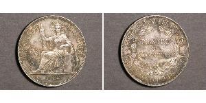 1 Пиастр Французский Индокитай (1887-1954) Серебро 