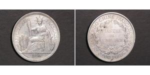 1 Пиастр Французский Индокитай (1887-1954) Серебро 