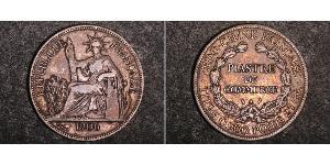 1 Пиастр Французский Индокитай (1887-1954) Серебро 