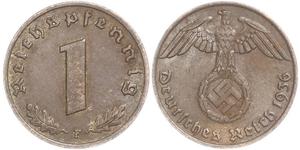 1 Пфенниг Третий рейх (1933-1945) Бронза 