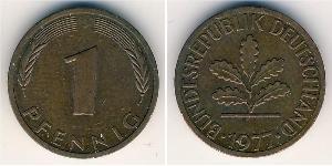 1 Пфенниг ФРГ (1949-1990) Бронза 