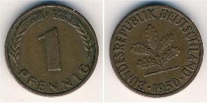1 Пфенниг ФРГ (1949-1990) Бронза 