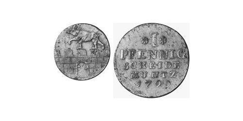 1 Пфенниг Ангальт-Бернбург (1603 - 1863) Медь null