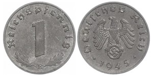 1 Пфенниг Третий рейх (1933-1945) Цинк 