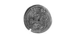 1 Pfennig Obispado Principesco de Bamberg (1245–1802) Plata 