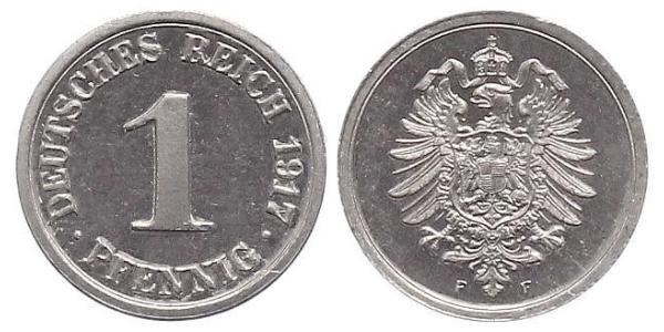 1 Пфеніг Німецька імперія (1871-1918) / Німеччина  