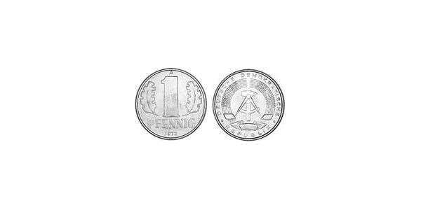 1 Пфеніг Німецька Демократична Республіка (1949-1990) Алюміній 