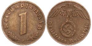1 Пфеніг Третій рейх (1933-1945) Бронза 