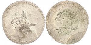 1 Піастр Османська імперія (1299-1923) Срібло Мустафа III (1757 - 1774)