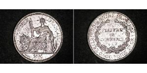 1 Піастр Французький Индокитай (1887-1954) Срібло 