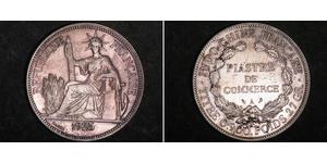 1 Піастр Французький Индокитай (1887-1954) Срібло 
