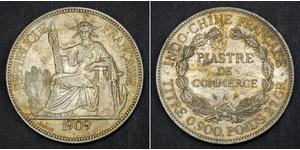 1 Піастр Французький Индокитай (1887-1954) Срібло 
