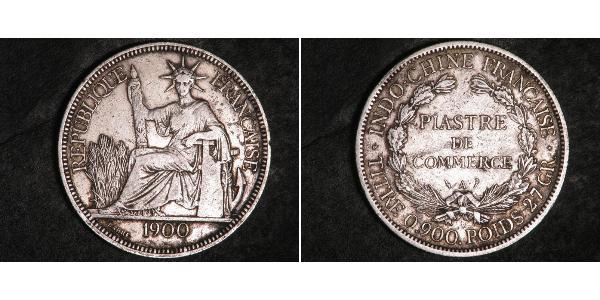 1 Піастр Французький Индокитай (1887-1954) Срібло 