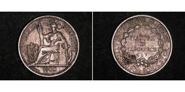 1 Піастр Французький Индокитай (1887-1954) Срібло 