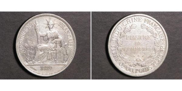1 Піастр Французький Индокитай (1887-1954) Срібло 