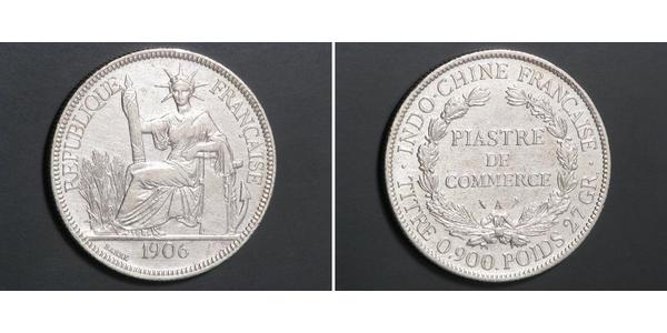 1 Піастр Французький Индокитай (1887-1954) Срібло 