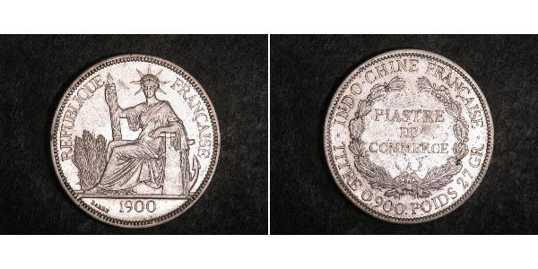 1 Піастр Французький Индокитай (1887-1954) Срібло 
