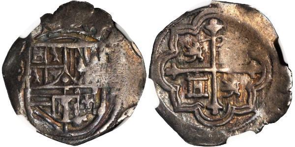 1 Реал Новая Испания (1519 - 1821) Серебро Филипп II (король Испании) (1527-1598)
