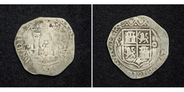1 Реал Новая Испания (1519 - 1821) / Испания Серебро Фердинанд VII король Испании (1784-1833)