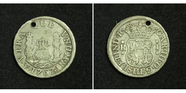 1 Реал Болівія Срібло Карл III король Іспанії (1716 -1788)